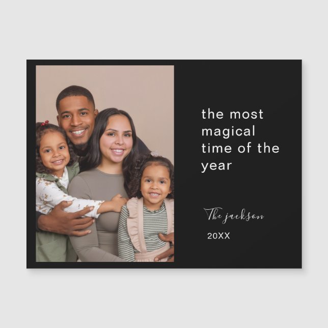 Personalized Christmas Holiday Photo Memory Design (Frente)