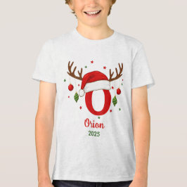 Personalized Christmas Monogram O Santa Hat