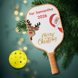 Personalized Christmas Pickleball Paddle 2026