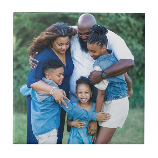 Personalized Custom Your Own Photo Ceramic Tile (Frente)