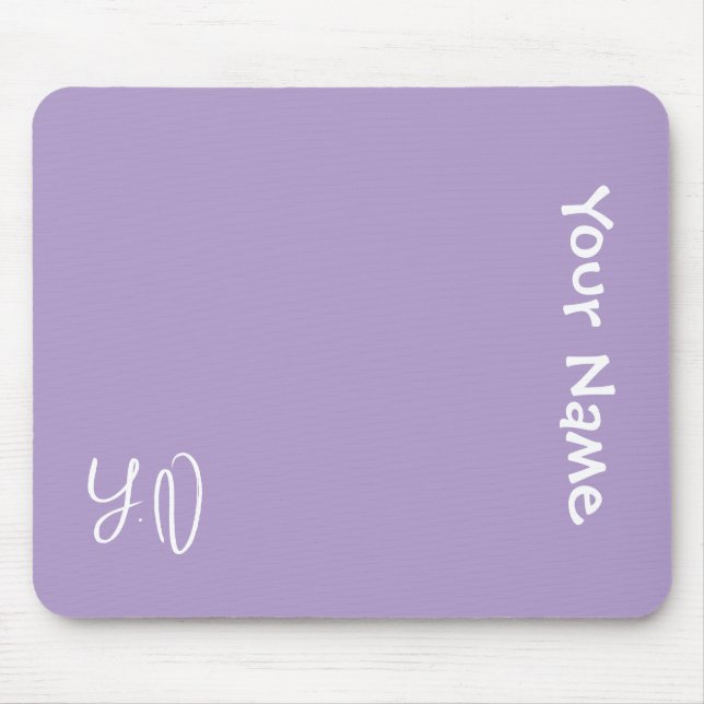 Personalized Cute Mouse Pad – Name & Initials Gift (Frente)