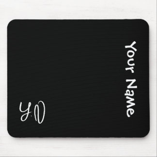 Personalized Cute Mouse Pad – Name & Initials Gift
