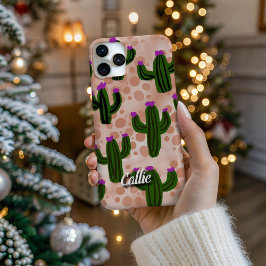 Personalized Desert Orange Cacti Phone Case
