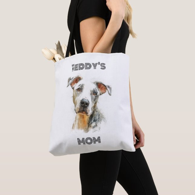 Personalized Dog Mom Photo Tote Bag | Custom Gift (Close Up)