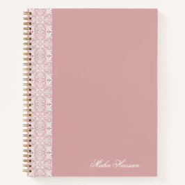 Personalized Dusty Rose Geometric Floral Print 