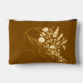 Personalized Floral Cosmetic Bag Women's Day Gift