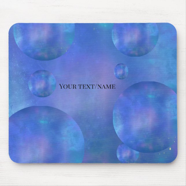Personalized Galaxy Nebula Mouse Pad - Custom Name (Frente)