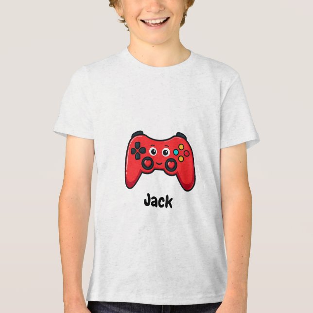 Personalized Gamer Valentine Shirt for Boys (Frente)