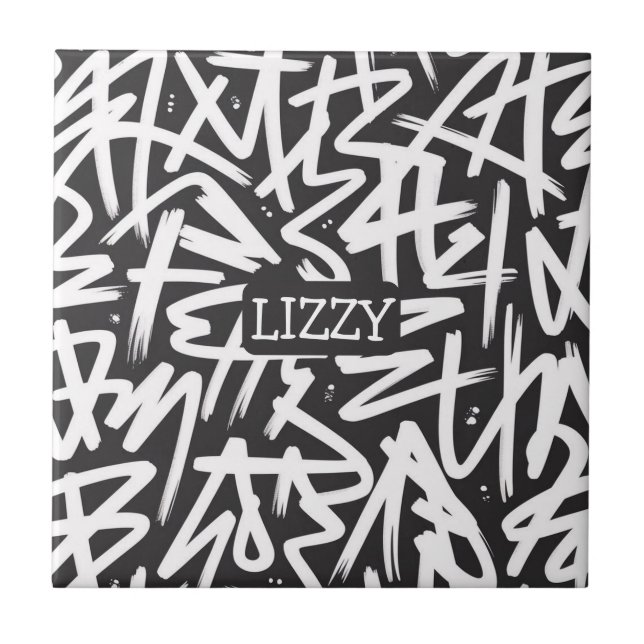 Personalized Graffiti Name Pattern — Custom Urban (Frente)
