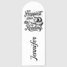 Personalized Happiest When I'm Reading Bookworm