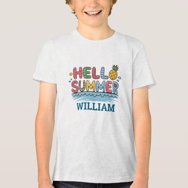 Personalized Hello Summer Family Matching Vacation (Frente)