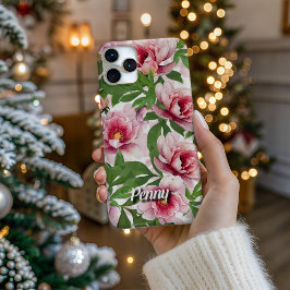 Personalized High-Poly Peony Phone Case