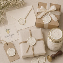 Personalized Homemade With Love Citrus Wax Seal