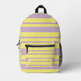 Personalized Horizontal Stripe Backpack