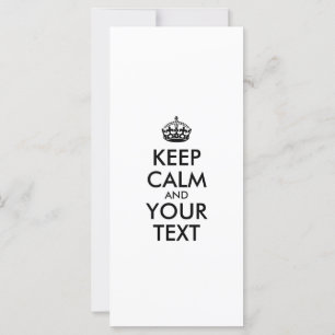 Personalized KEEP CALM and YOUR TEXT