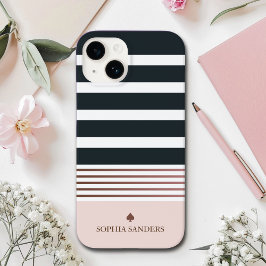 Personalized Minimalist Black Stripes Pattern