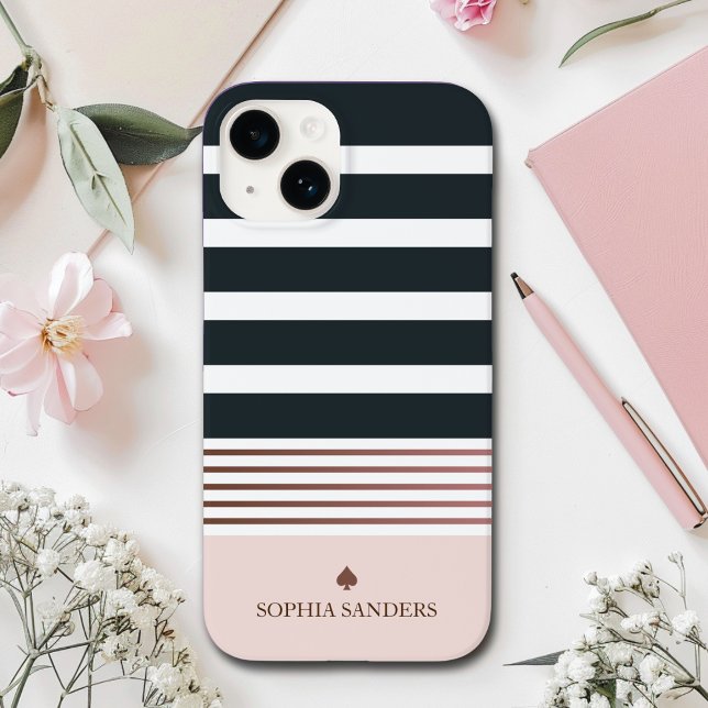 Personalized Minimalist Black Stripes Pattern (Criador carregado)