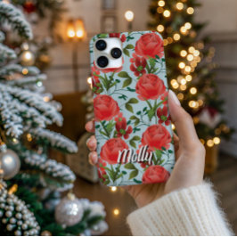 Personalized Miss Molly Trailing Rose Phone Case
