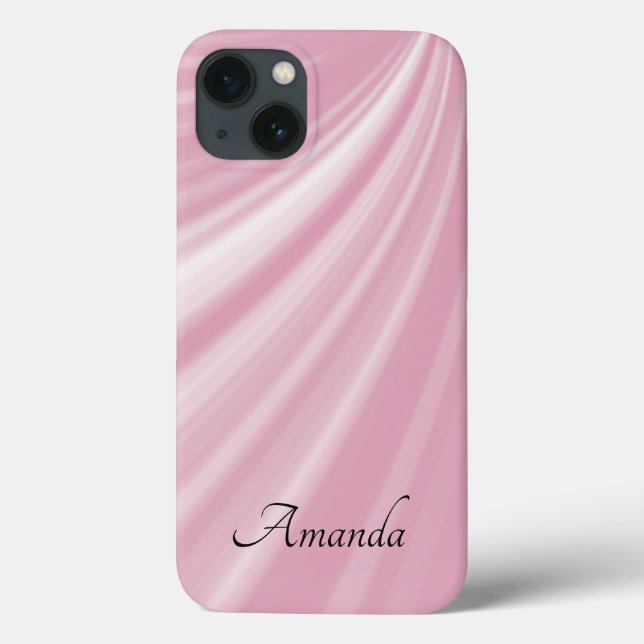 Personalized Modern Stylish Paste Pale Rose Pink (Verso)