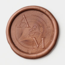 Personalized modern wax seal, wedding custom seal