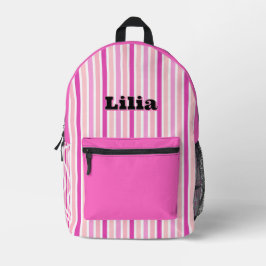 Personalized Name PINK LINE STRIPES