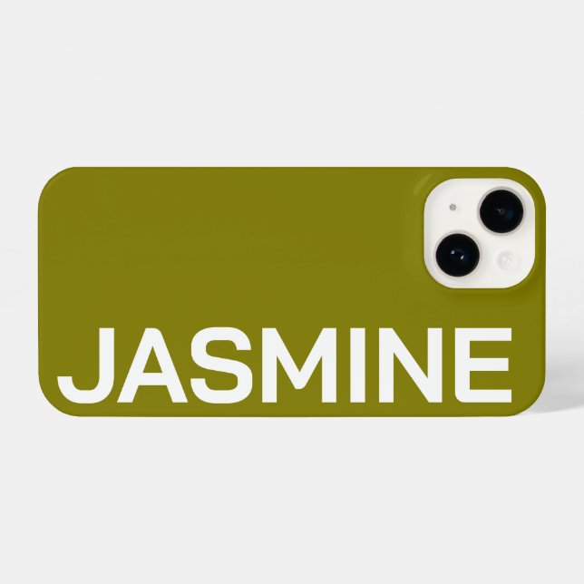 Personalized Name Simple Minimal Monogram Modern (Verso Horizontal)