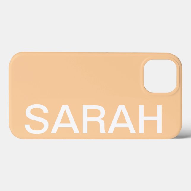 Personalized Name Simple Stylish Modern Minimal (Verso (horizontal))