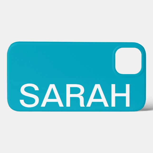 Personalized Name Simple Stylish Modern Minimal (Verso (horizontal))