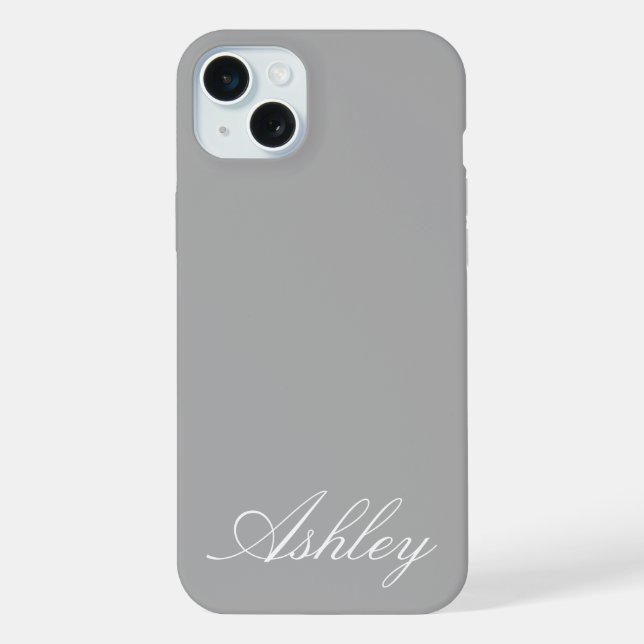 Personalized Name Stylish Modern Elegant Minimal  (Verso)