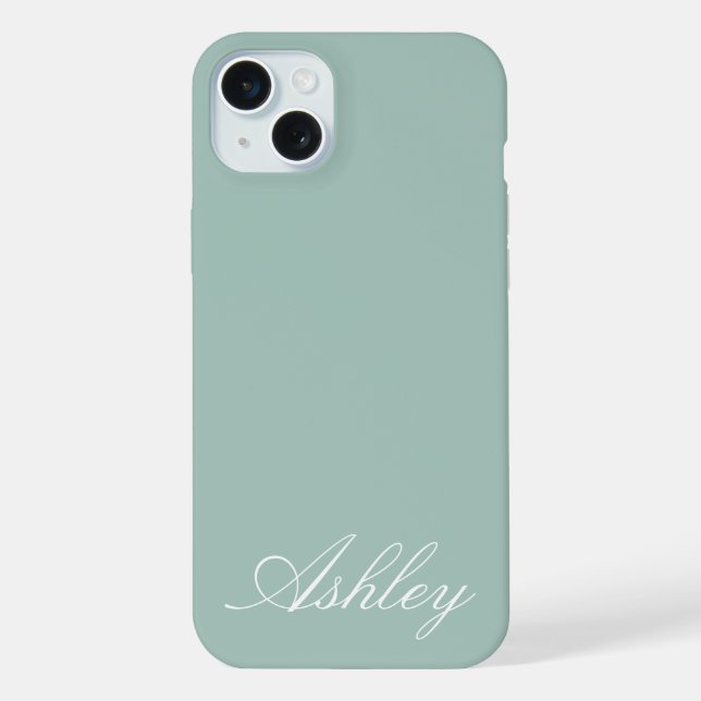 Personalized Name Stylish Modern Elegant Minimal  (Verso)