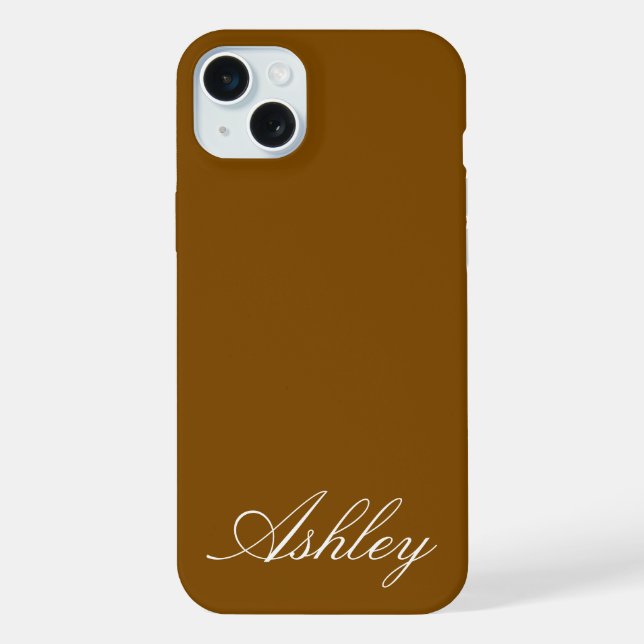 Personalized Name Stylish Modern Elegant Minimal  (Verso)