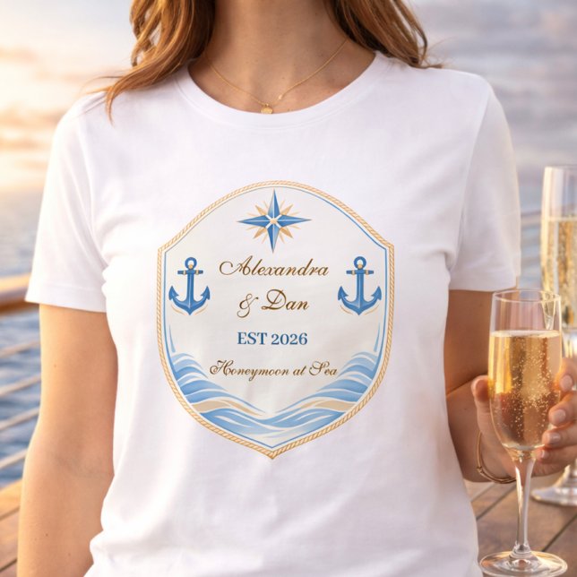 Personalized Nautical Honeymoon Crest (Criador carregado)