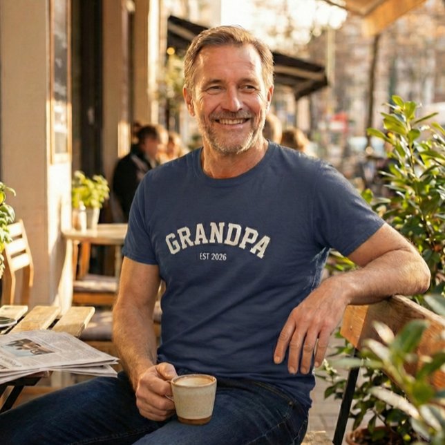 Personalized New Grandpa Est Date Father's Day (Criador carregado)