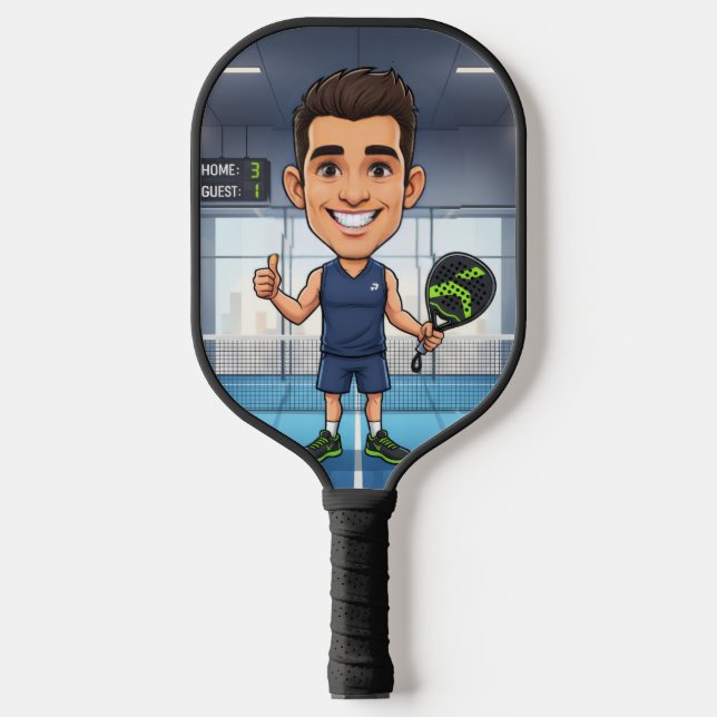 Personalized Paddle/Pickleball Player Caricature (Front)
