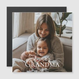 Personalized Photo & Custom Text Grandma Since -