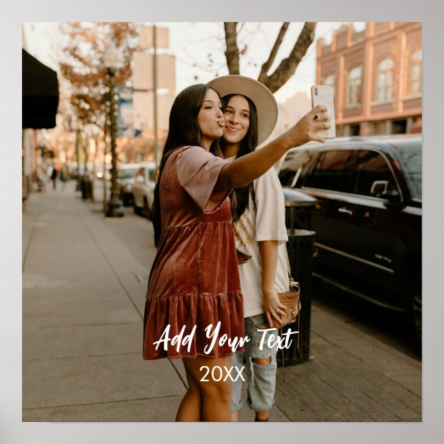 Personalized Photo Poster Wall Art (Frente)