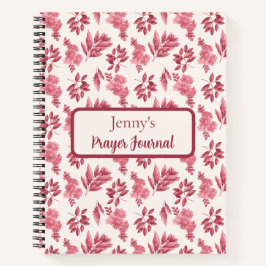 Personalized Pink Toile Prayer Journal