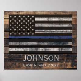 Personalized Police Poster