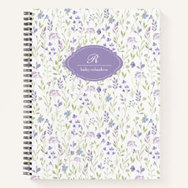 Personalized Purple Floral