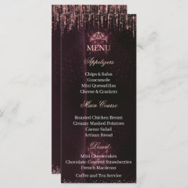 Personalized Quinceañera Menu Card | QUINCEAÑERA