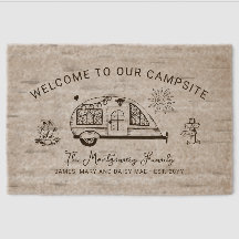 Personalized Rustic Camping Welcome