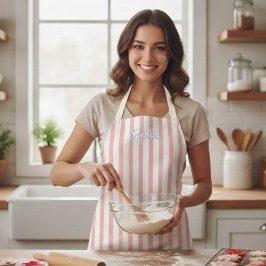 Personalized Stripe Apron for Kids and Adults