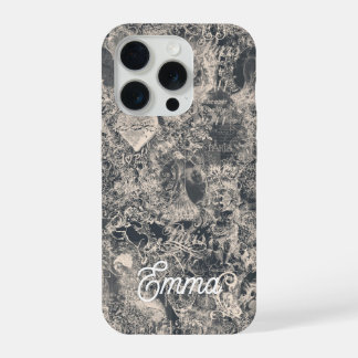 Personalized Stylish Black Paris Toile Design