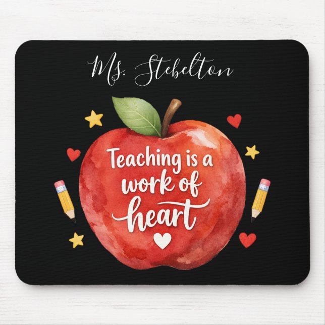 Personalized Teacher Appreciation Mouse Pad (Frente)