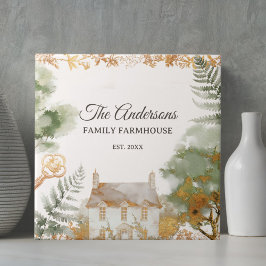 Personalized Vintage Country House Family Name