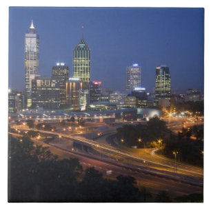 Perth, Austrália. Vista do centro de Perth a parti