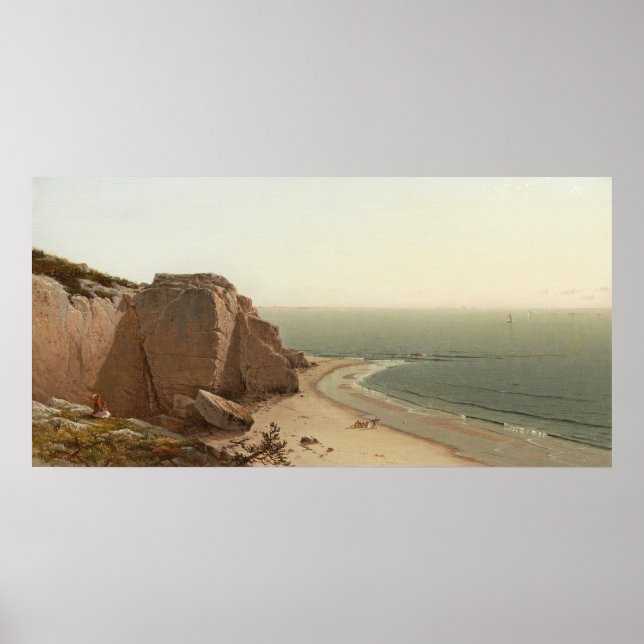 Perto de Manchester - Alfred T. Bricher Art Poster (Frente)