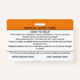 Perturbação Neurológica Funcional Crachá Médico