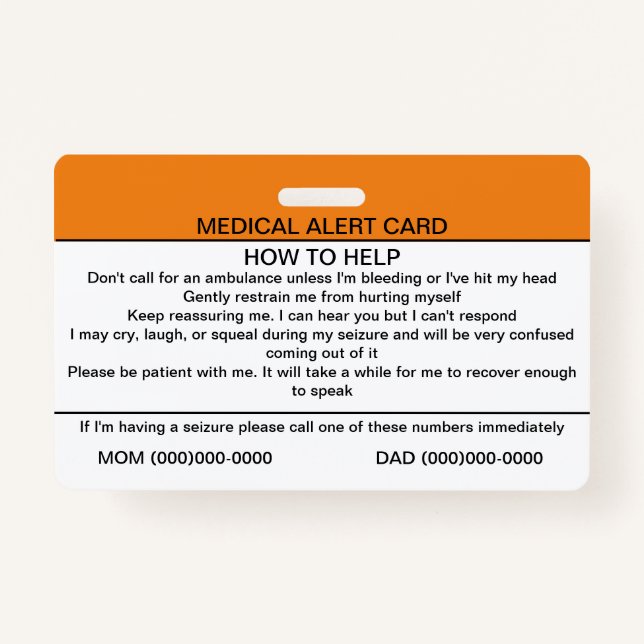 Perturbação Neurológica Funcional Crachá Médico (Verso)