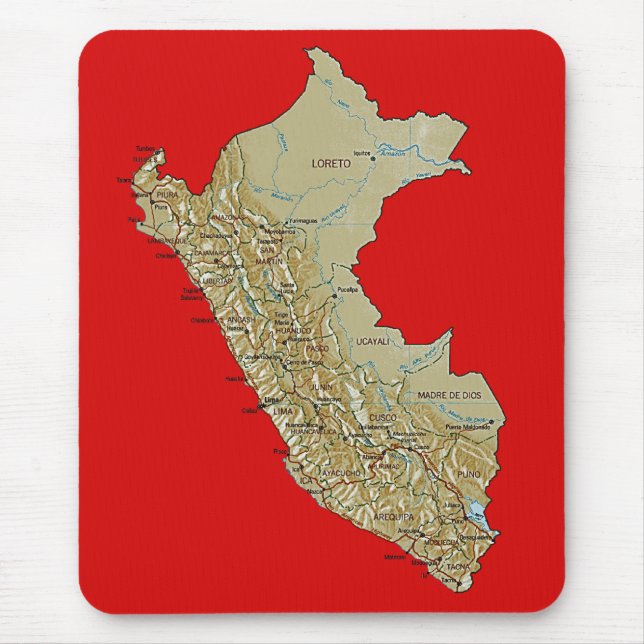 Peru Map Mousepad (Frente)